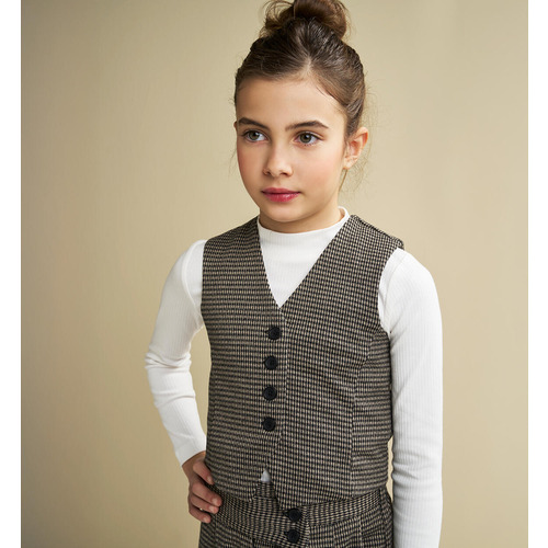 Gilet per ragazza iDO nero 