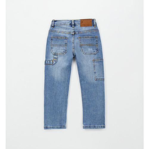 Jeans iDO da bambino SOVRATINTO ECRU 