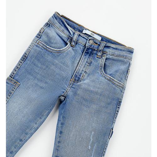 Jeans iDO da bambino SOVRATINTO ECRU 