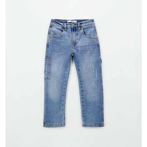Jeans iDO da bambino SOVRATINTO ECRU 