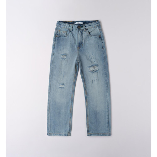 Jeans für Jungen iDO, hellgrau gewaschen 