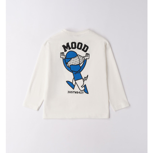Camiseta iDO para niño, algodón crema PANNA 