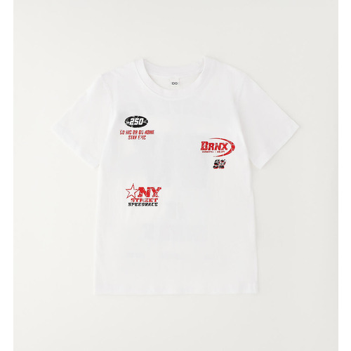 Maglietta iDO 100% cotone ragazzo bianco 