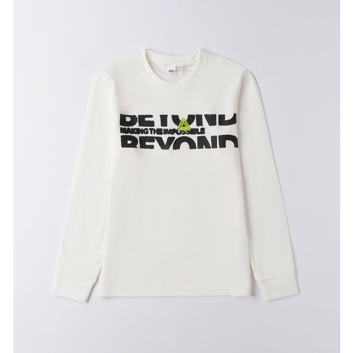T-Shirt iDO 100% Baumwolle für Jungen Salbeigrün 