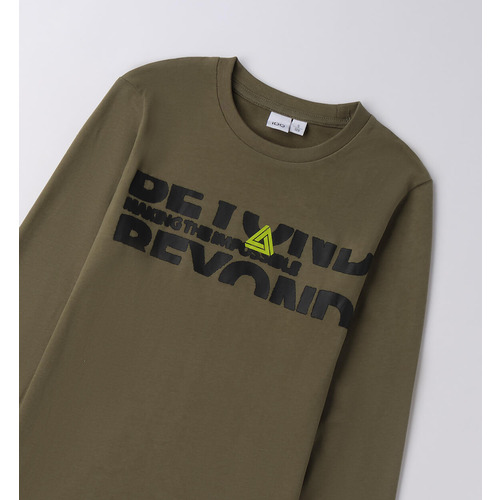T-Shirt iDO 100% Baumwolle für Jungen Salbeigrün 