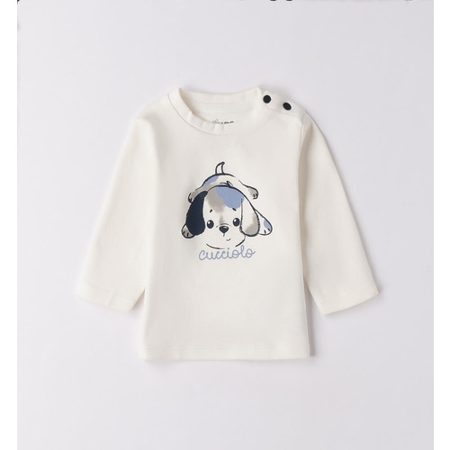 iDO Baumwoll-T-Shirt für Kinder cremefarben 