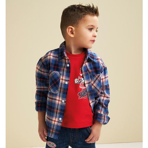 Kinder T-Shirt iDO Rundhals cremefarben 