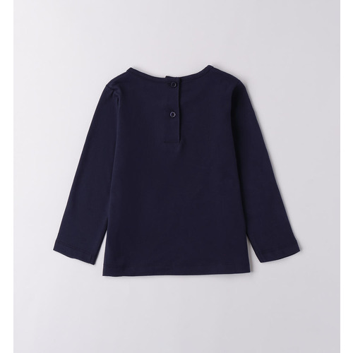 Camiseta iDO niña, azul marino 