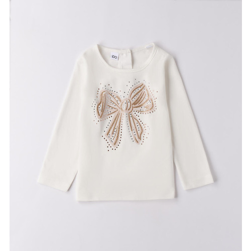 Camiseta iDO niña, azul marino 