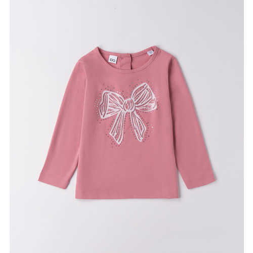 Camiseta iDO niña, azul marino 