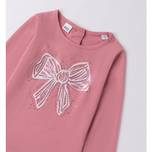 Camiseta iDO niña, azul marino 