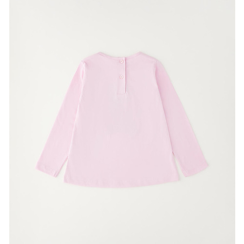 T-shirt iDO fille coton Rose Poudré 