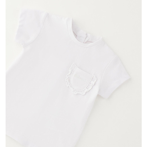 Camiseta de manga corta para recién nacida 
