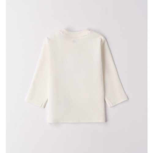 Maglietta iDO neonato 100% cotone color panna 