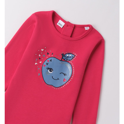 Mädchen T-Shirt iDO Baumwolle Erdbeere 