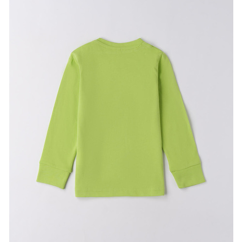 Maglietta iDO per bambino, panna e verde 