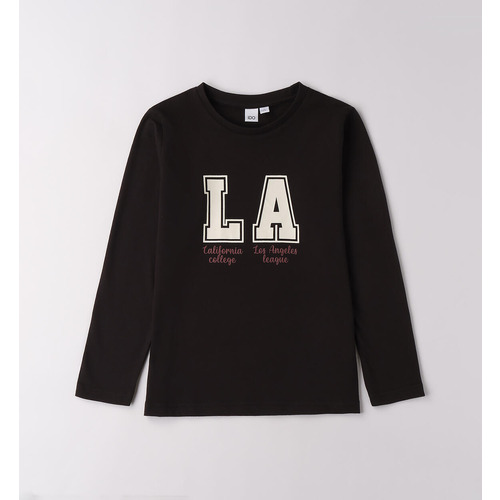 Camiseta iDO niña algodón Nero 