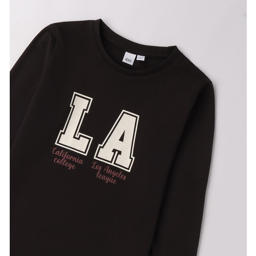 Camiseta iDO niña algodón Nero 