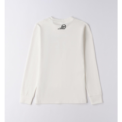 T-shirt iDO en coton pour garçon, couleur crème 