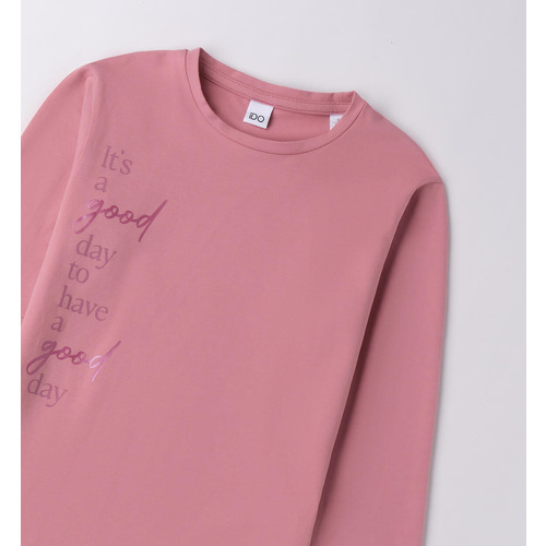Mädchen T-Shirt iDO Baumwolle Cremefarben 