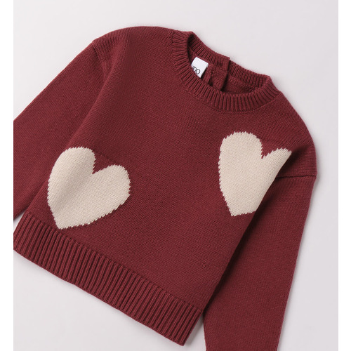 Jersey para niña con corazones 