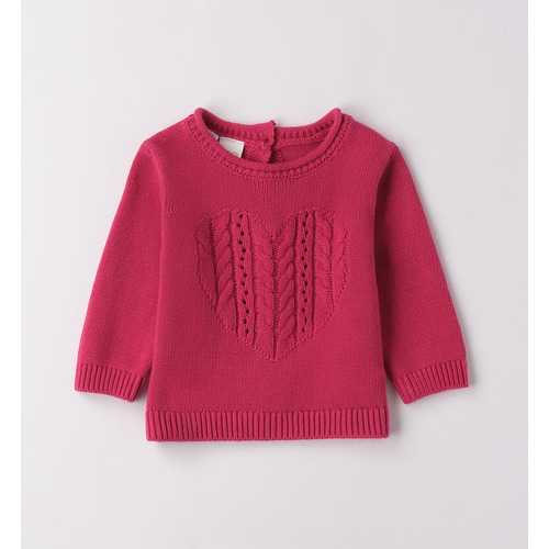 Pull iDO pour bébé fille MAGENTA 