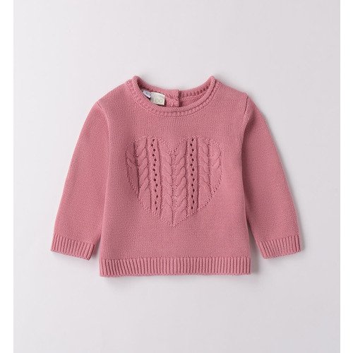 Pull iDO pour bébé fille MAGENTA 