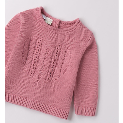 Pull iDO pour bébé fille MAGENTA 