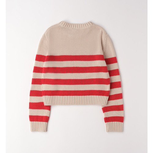 Gestreifter Pullover für Mädchen 