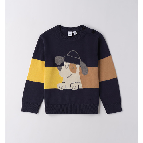 Maglione bambino iDO grigio melange 