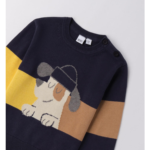 Maglione bambino iDO grigio melange 