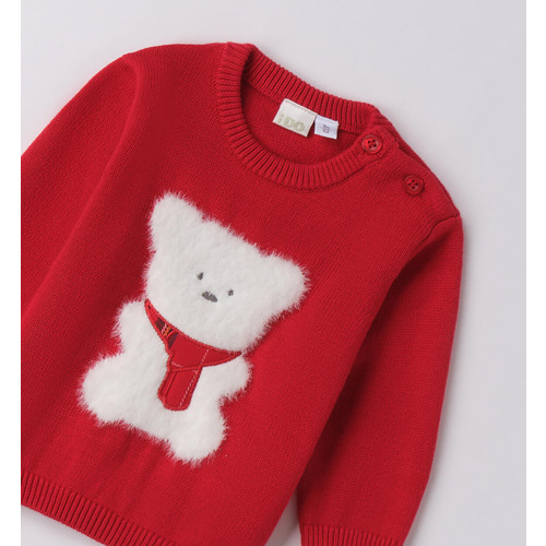 Maglione neonato rosso Natale iDO 