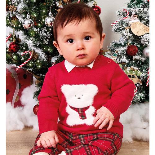 Maglione neonato rosso Natale iDO 