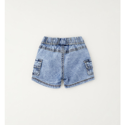 Pantaloncini iDO neonato denim effetto marmo 