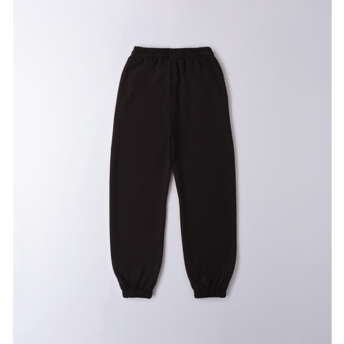 Mädchenhose iDO, Schwarz und Rubinrot 