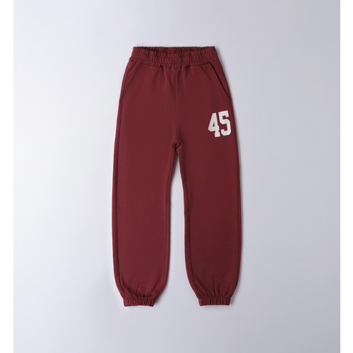 Mädchenhose iDO, Schwarz und Rubinrot 