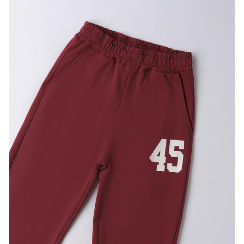 Mädchenhose iDO, Schwarz und Rubinrot 
