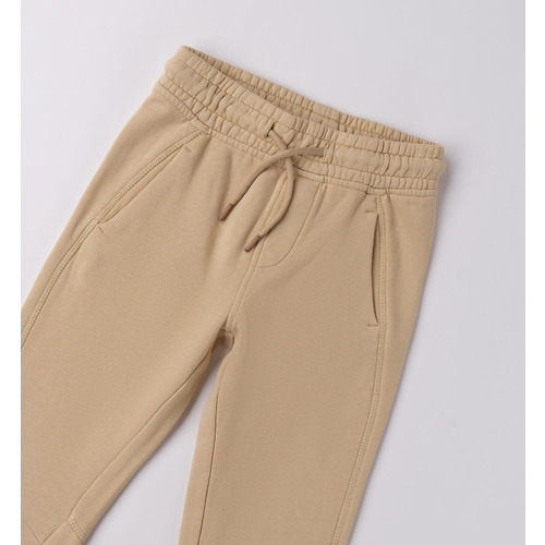 Pantaloni iDO bambino in cotone, color beige 