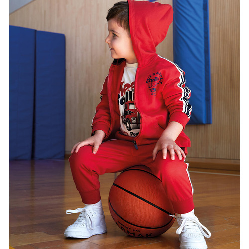Sportive Hosen iDO für Kinder, marineblau und rot 