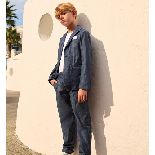 Pantaloni eleganti iDO da ragazzo, blu navy 