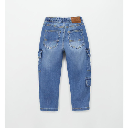 Pantalones vaqueros iDO para niño, azul claro STONE WASHED CHIARO 