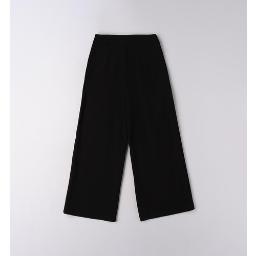 Pantaloni ragazza iDO neri stampati 