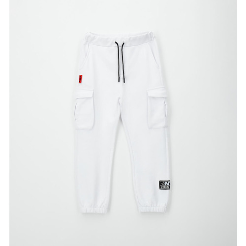 Pantaloni iDO da ragazzo 100% cotone (BIANCO) 