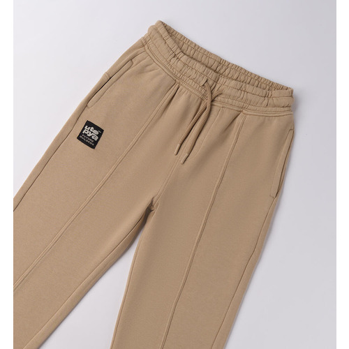 Pantaloni iDO da ragazzo 100% cotone (TORTORA) 