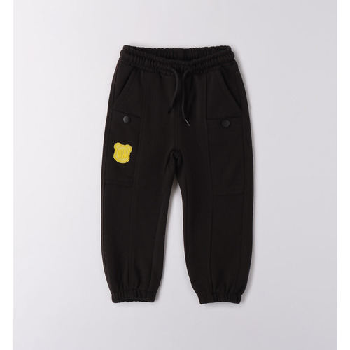 Pantaloni da allenamento iDO per bambino, neri 
