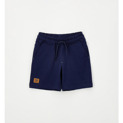 Pantaloni tuta corti iDO per bambino - Blu Navy e Nero 