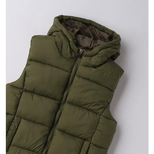 Ärmellose Daunenjacke iDO für Jungen, salbeigrün 