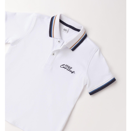 Polo da bambino iDO bianco 