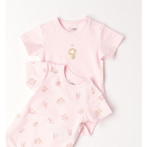 Set di body neonata iDO (rosa, azzurro, panna) 