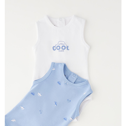 Ensemble de body bébé blanc iDO 
